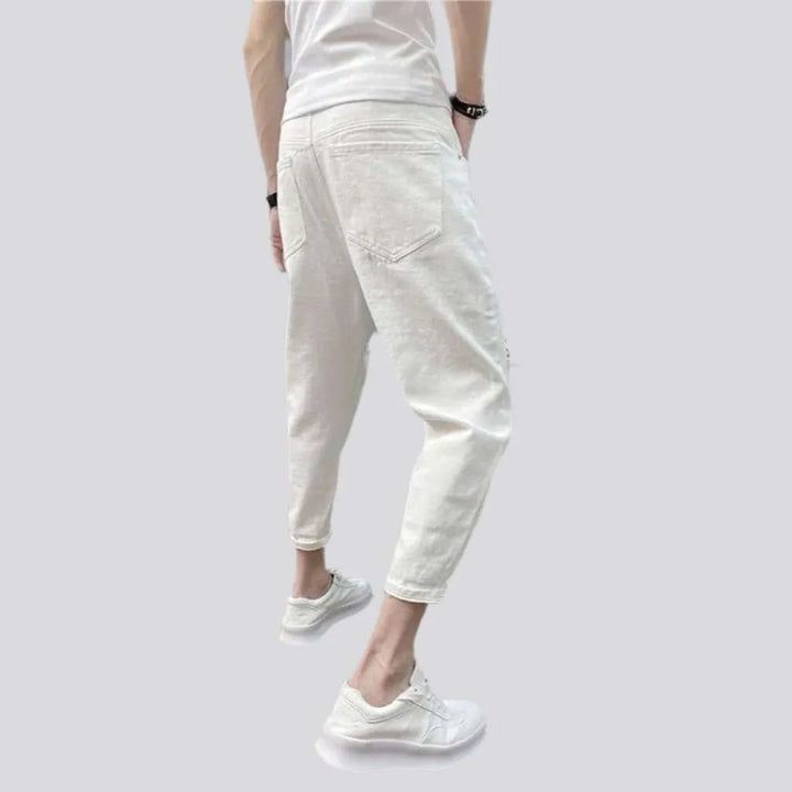 Loose color men's jean pants