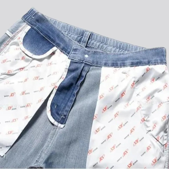 High-waist lyocell jeans for men