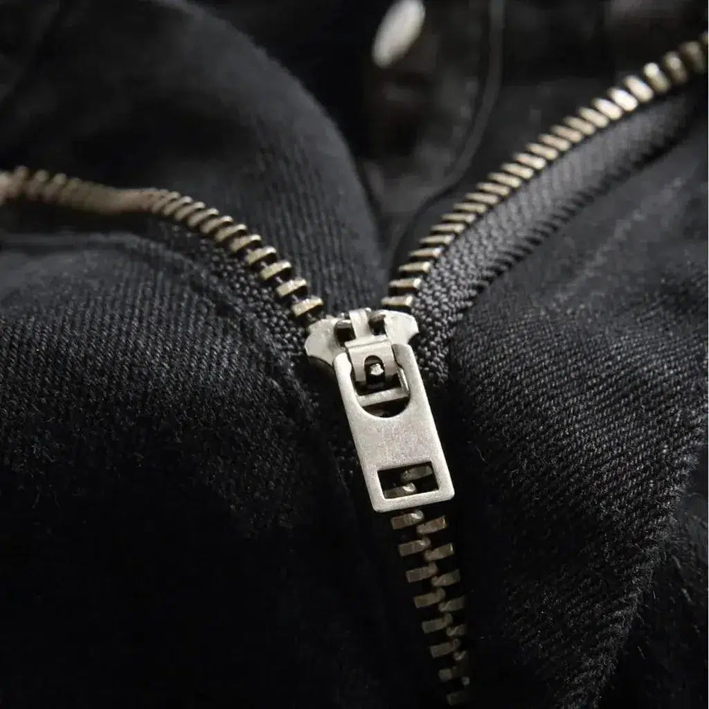 Black men's grunge jeans