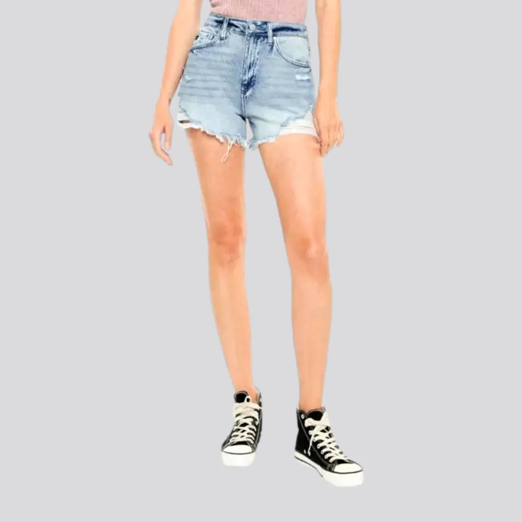 Vintage straight denim shorts for women | Jeans4you.shop