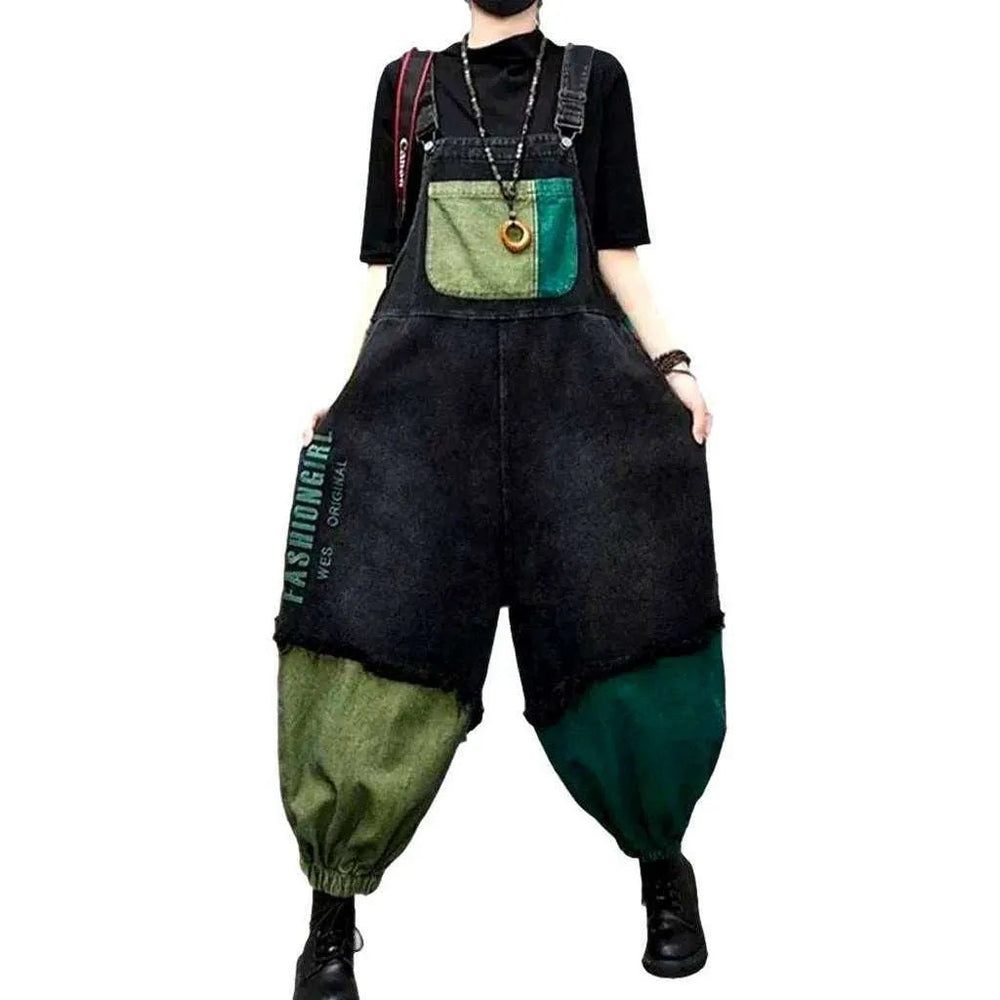 Vintage Jeans Overall for Women - Black